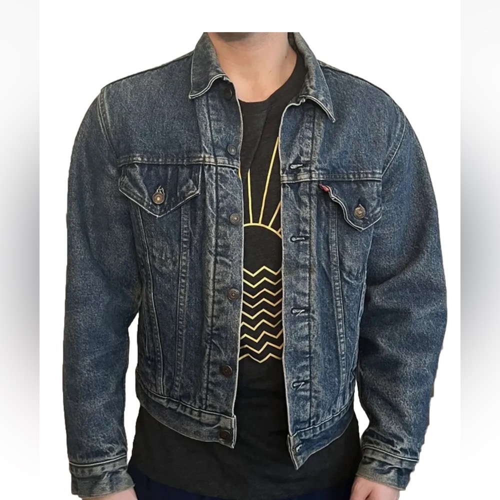 1970’s Vintage Levi’s 70505 0316  Troy Blanket Lined  Denim Jacket Size 40